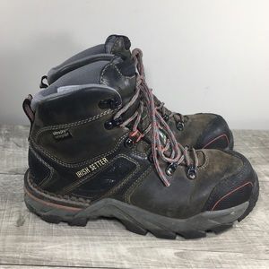 Irish Setter 83216 Crosby Waterproof Safety Nano Toe Women's Work Boots Size 7.5